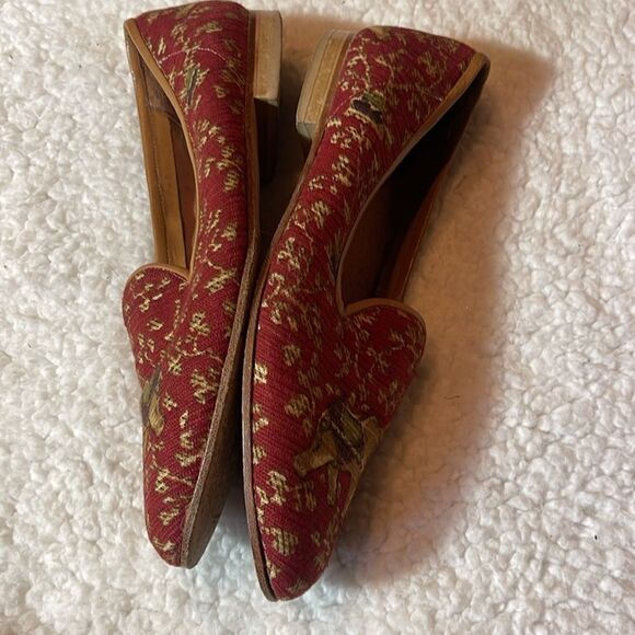 Zalo needlepoint elephant  slip ons size 6.5 M - Picture 7 of 9